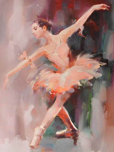 Fille Danseuse de Ballet Broderie Diamant
