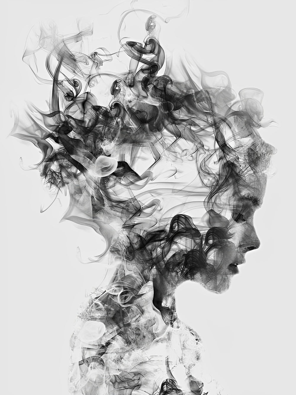 Fille en Encre Broderie Diamant