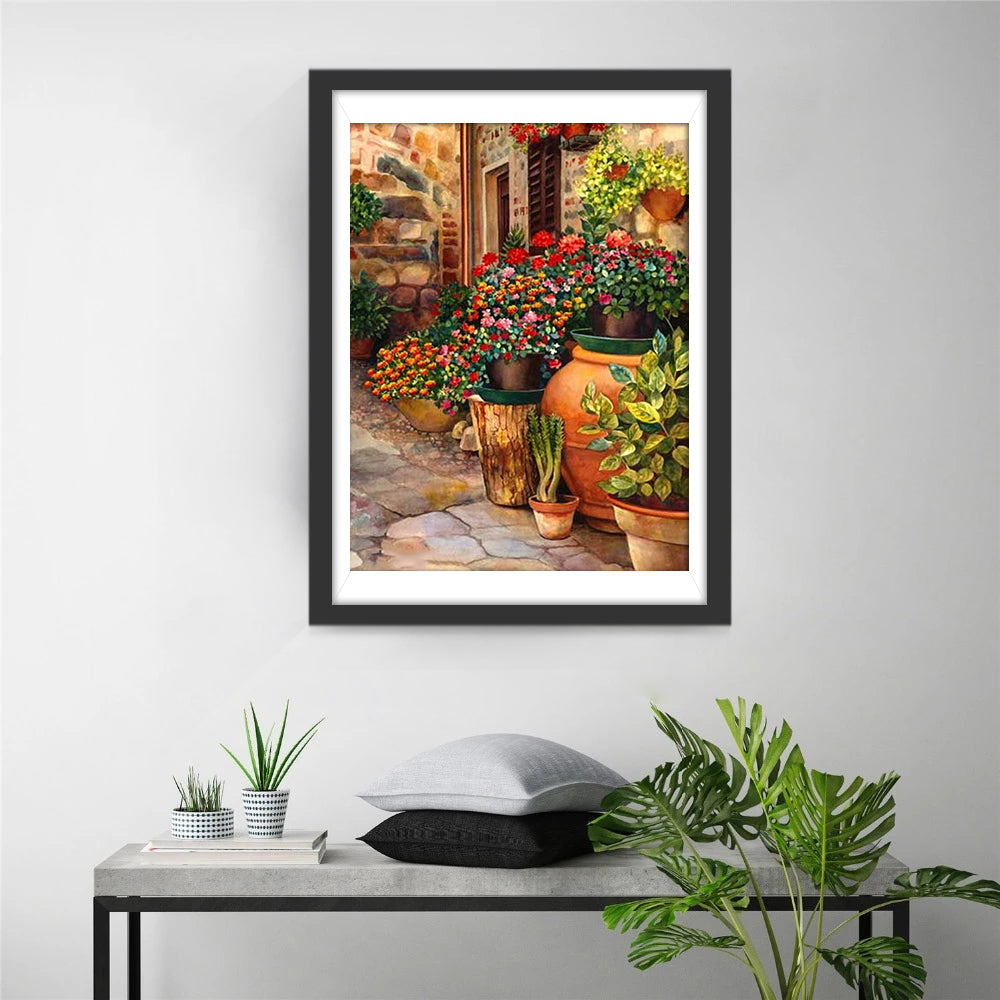 Fleurs et la Maison Broderie Diamant