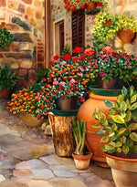 Fleurs et la Maison Broderie Diamant