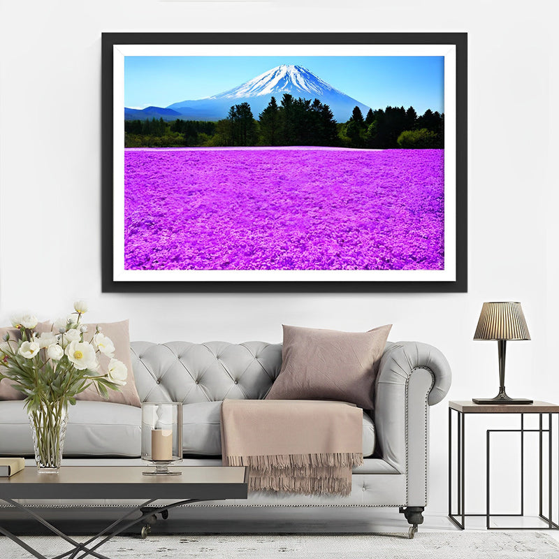 Fleurs Voilettes et Volcan Broderie Diamant
