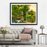 Forêt et Gruidé Broderie Diamant