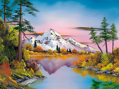 Forêt et Montagnes Broderie Diamant