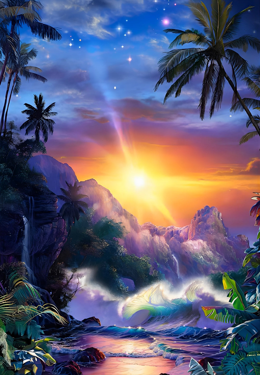 Forêt Tropicale Humide Broderie Diamant