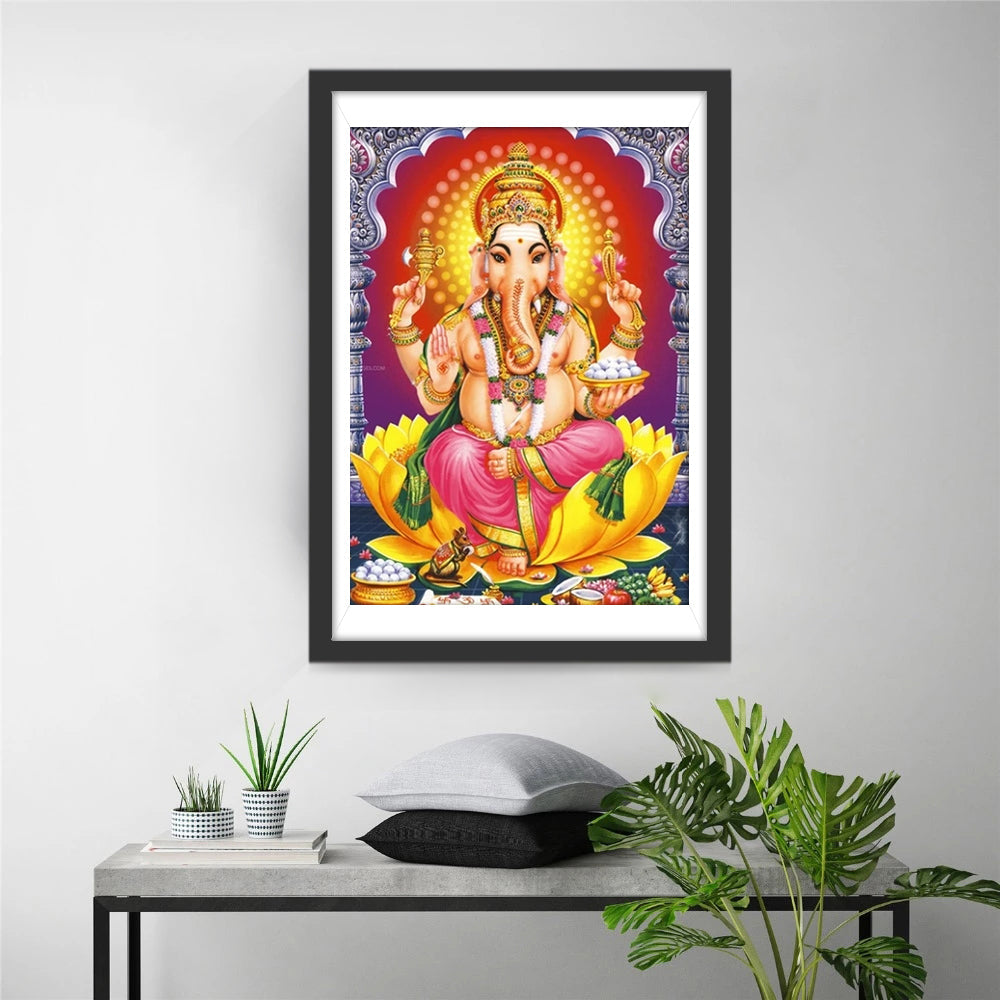 Ganesh dans l'Hindouisme Broderie Diamant