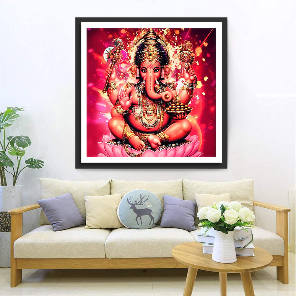 Ganesh Rose Broderie Diamant