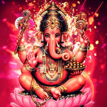 Ganesh Rose Broderie Diamant