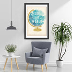 Globe Terrestre Broderie Diamant