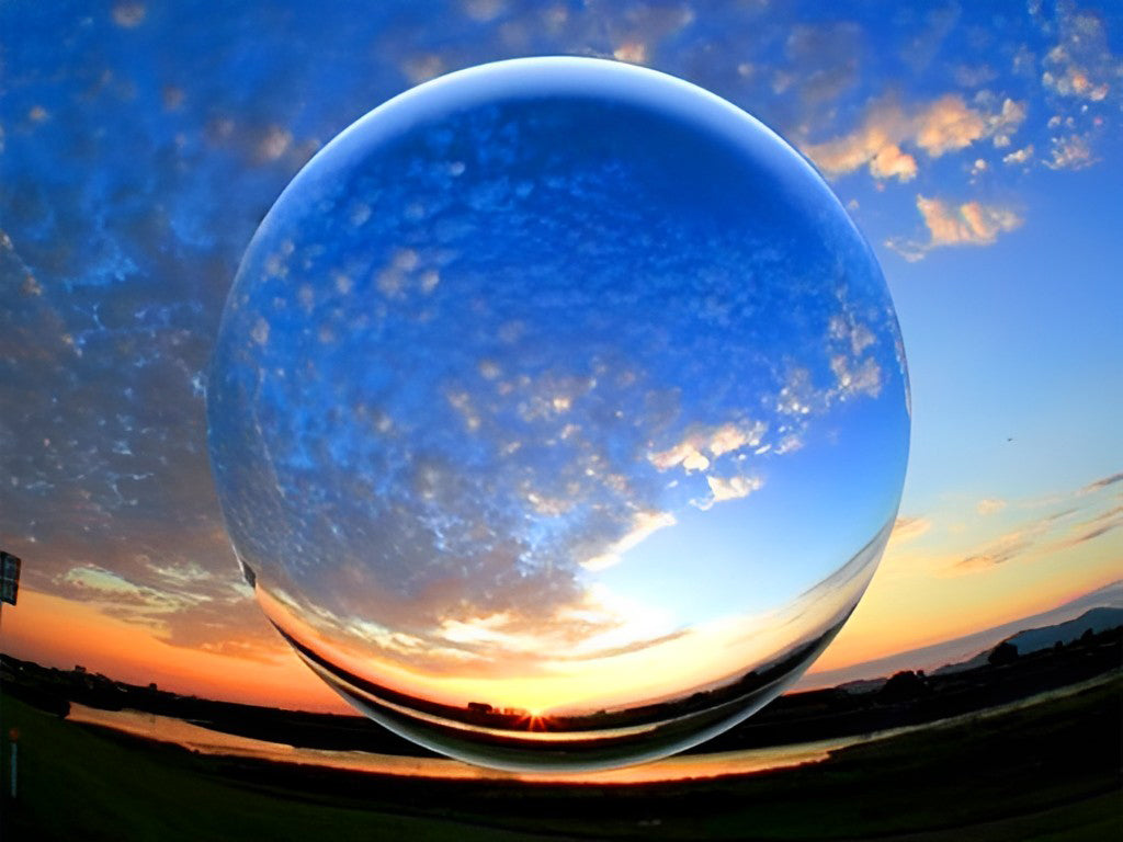 Goutte d'Eau et Paysage Naturel Broderie Diamant