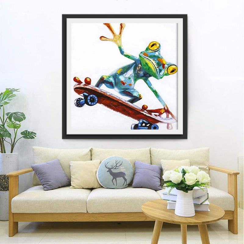 Grenouille Arlequin Broderie Diamant