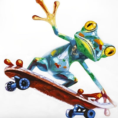 Grenouille Arlequin Broderie Diamant