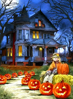 Halloween à la Maison Hantée Broderie Diamant