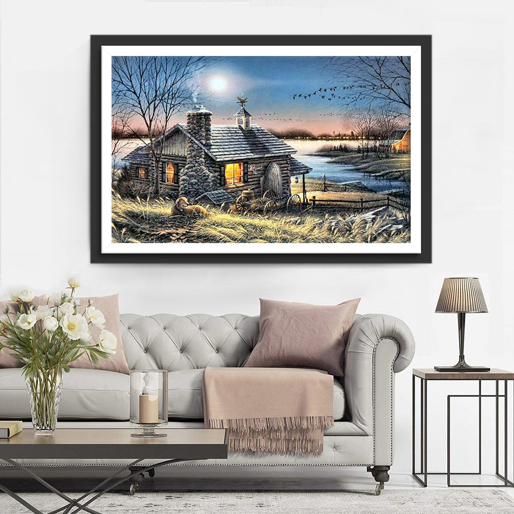 Herbes Sauvages et Chalet Broderie Diamant