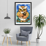 Hibou et Poupée de l'Ours Broderie Diamant