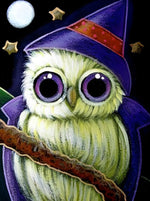 Hibou Sorcier Broderie Diamant