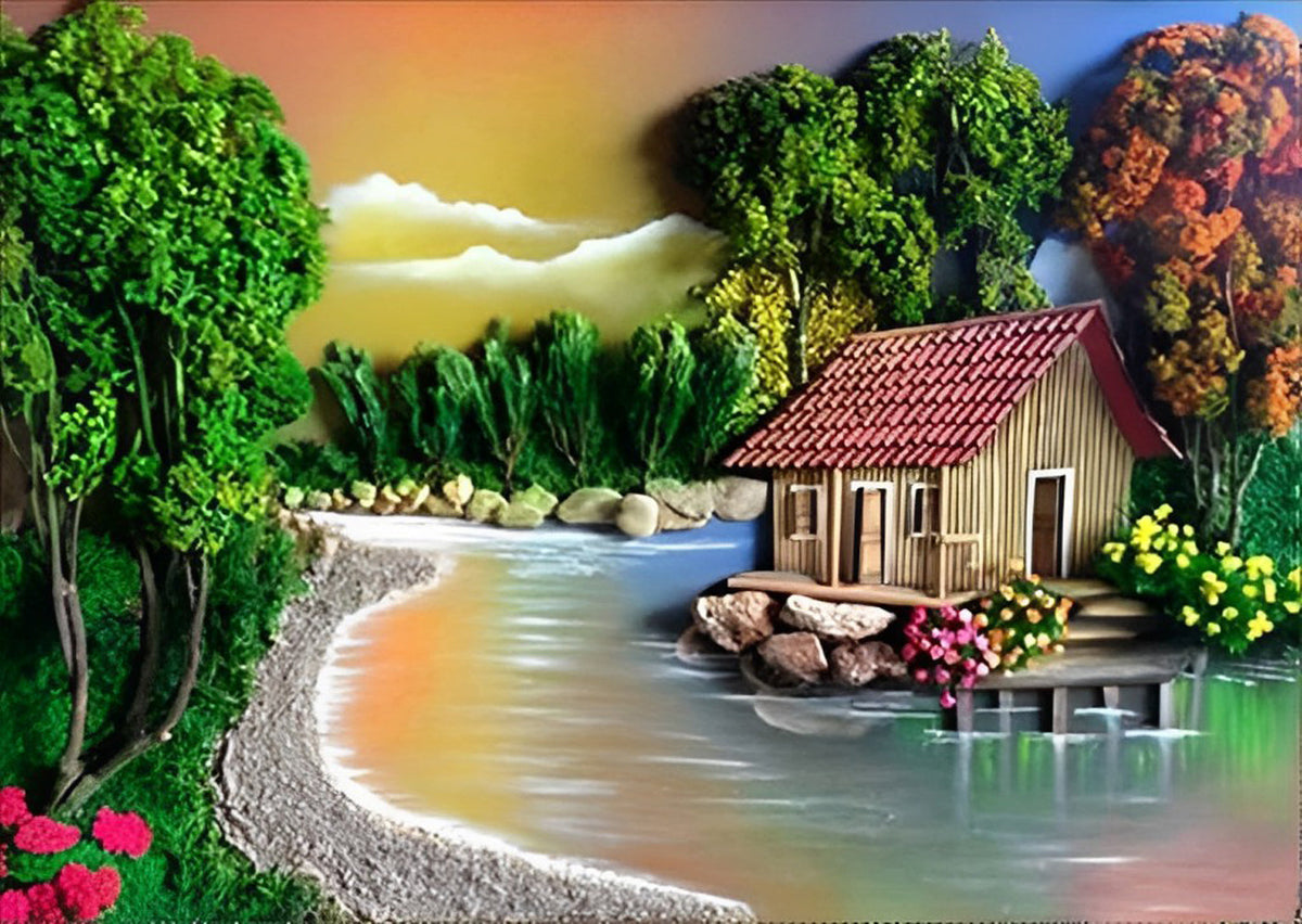 Immeuble au Bord de l'Eau Broderie Diamant