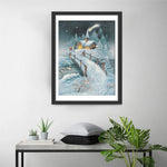 Immeuble et Pont Enneigés Broderie Diamant