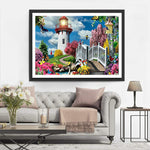 Jardin et Phare Broderie Diamant