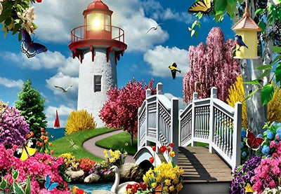 Jardin et Phare Broderie Diamant