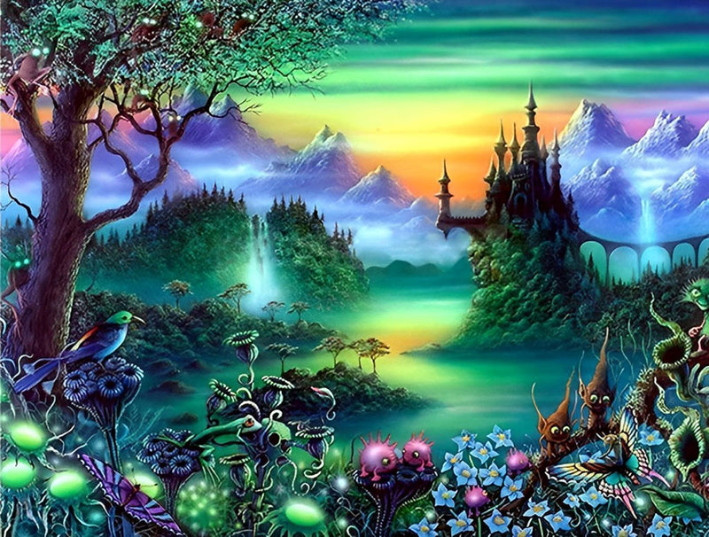 Jardin Fantastique Broderie Diamant