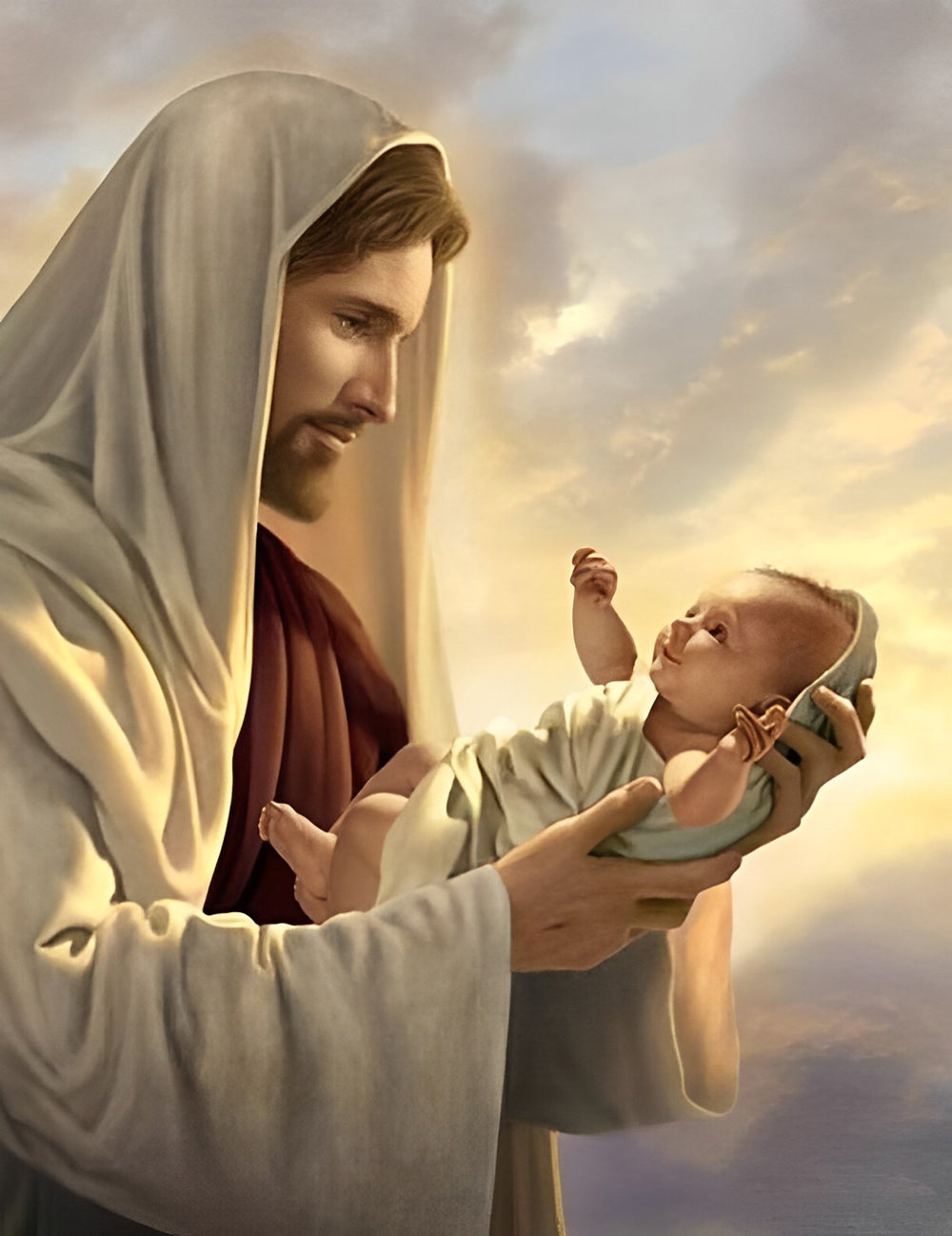 Jésus et Bébé Broderie Diamant