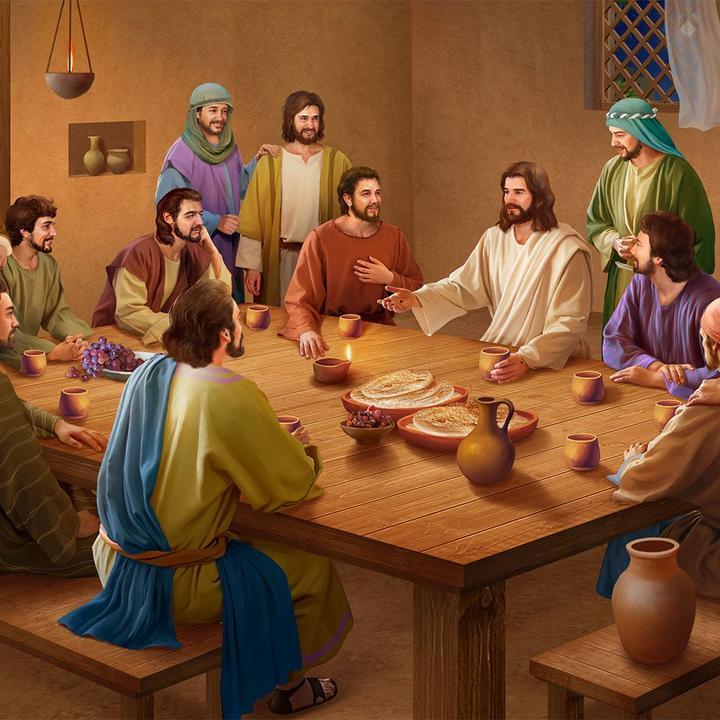 Jésus et les Fidèles Broderie Diamant