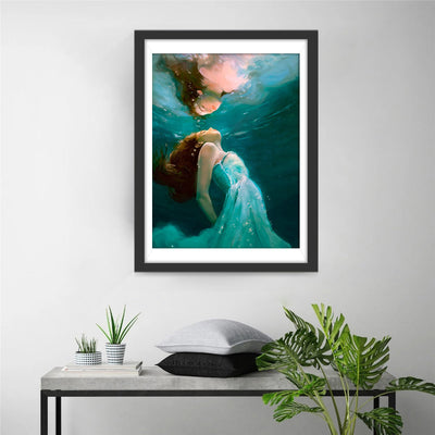 Jeune Fille dans l'Eau Broderie Diamant