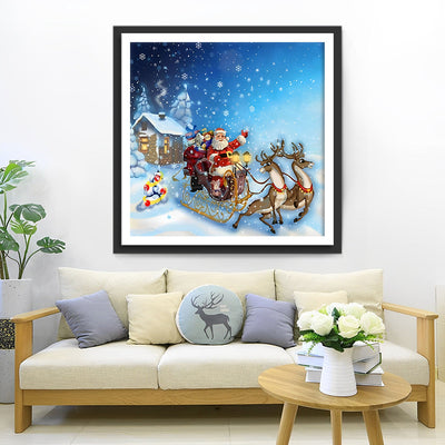 Jolie Nuit de Noël Broderie Diamant