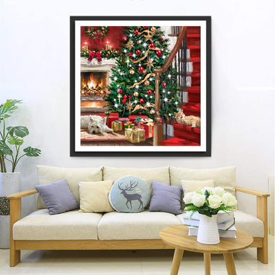Joyeux Noël Chaleureux Broderie Diamant
