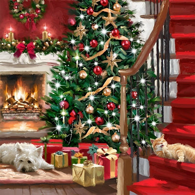 Joyeux Noël Chaleureux Broderie Diamant