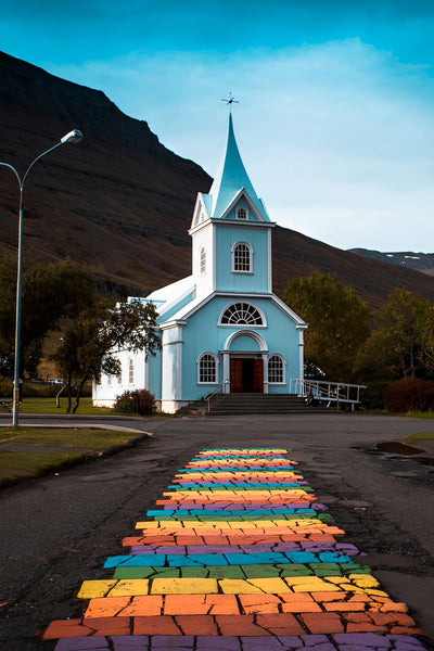 L'église de Seyðisfjörður Broderie Diamant
