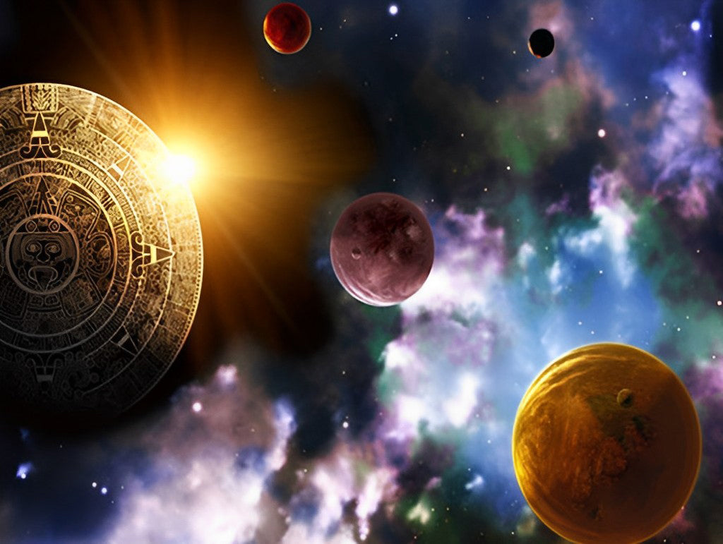 L'espace et les Planètes Etranges Broderie Diamant