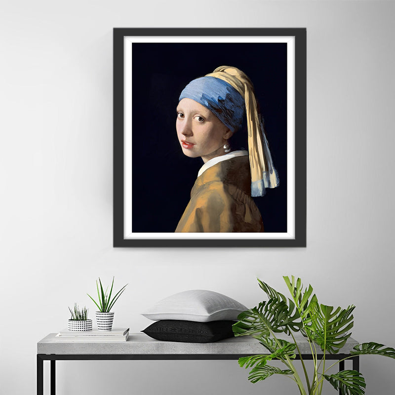 La Jeune Fille à la Perle Broderie Diamant