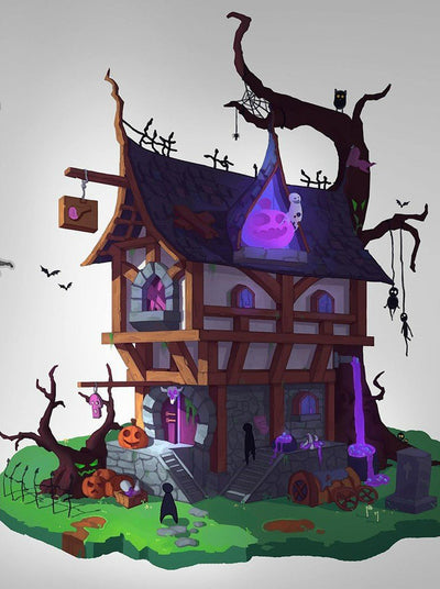 La Maison de la Sorcière Broderie Diamant