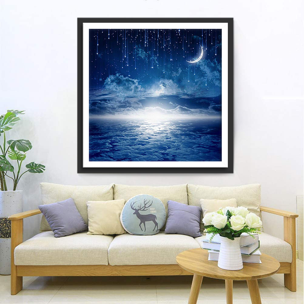 La Mer de Nuages et les Etoiles Broderie Diamant