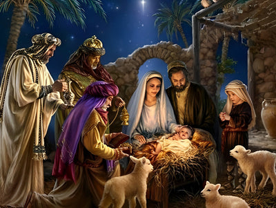 La Naissance du Christ Broderie Diamant
