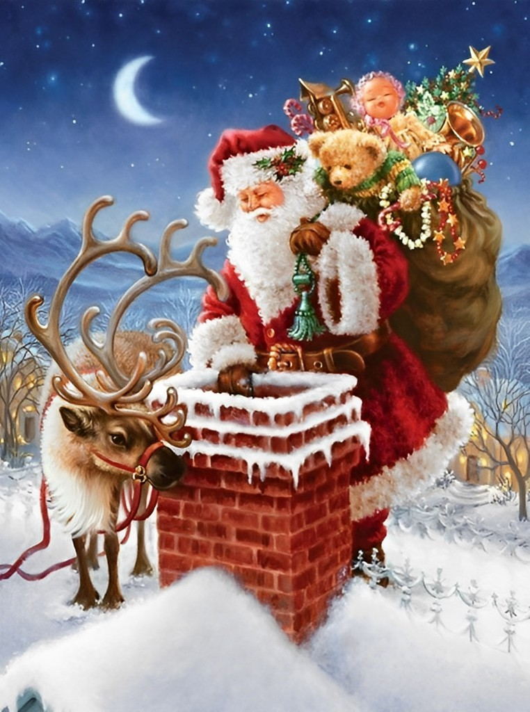 La Nuit Belle de Noël Broderie Diamant