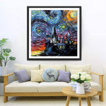 La Nuit Etoilée Abstraite Broderie Diamant