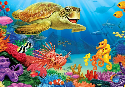 La Tortue Mignonne dans l'Océan Broderie Diamant