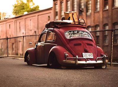 La Volkswagen Coccinelle Rouge Broderie Diamant