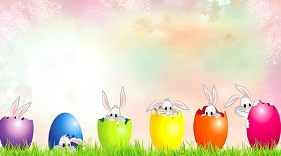 Lapins et les œufs de Pâques Fête Broderie Diamant