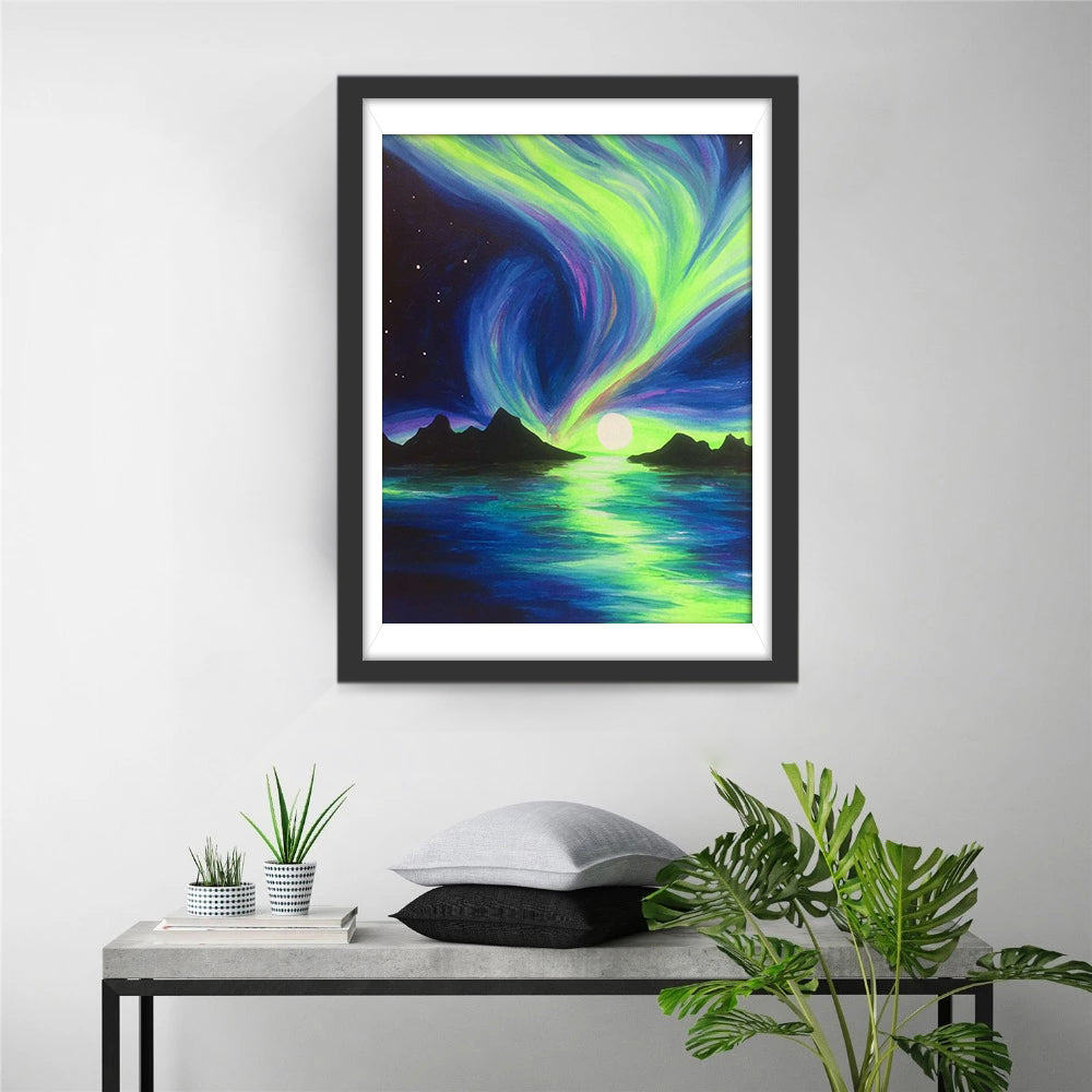 L'aurore Boréale Broderie Diamant