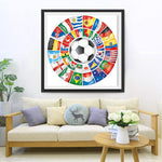 Le Monde du Football Broderie Diamant