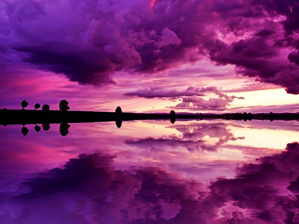 Le Monde Violet Broderie Diamant