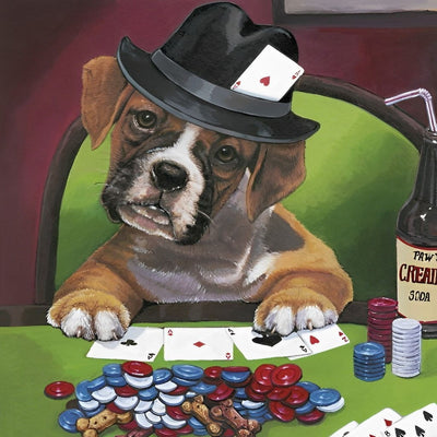 Le Petit Chien Joueur Broderie Diamant