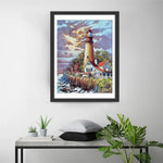 Le Phare et la Maison Broderie Diamant