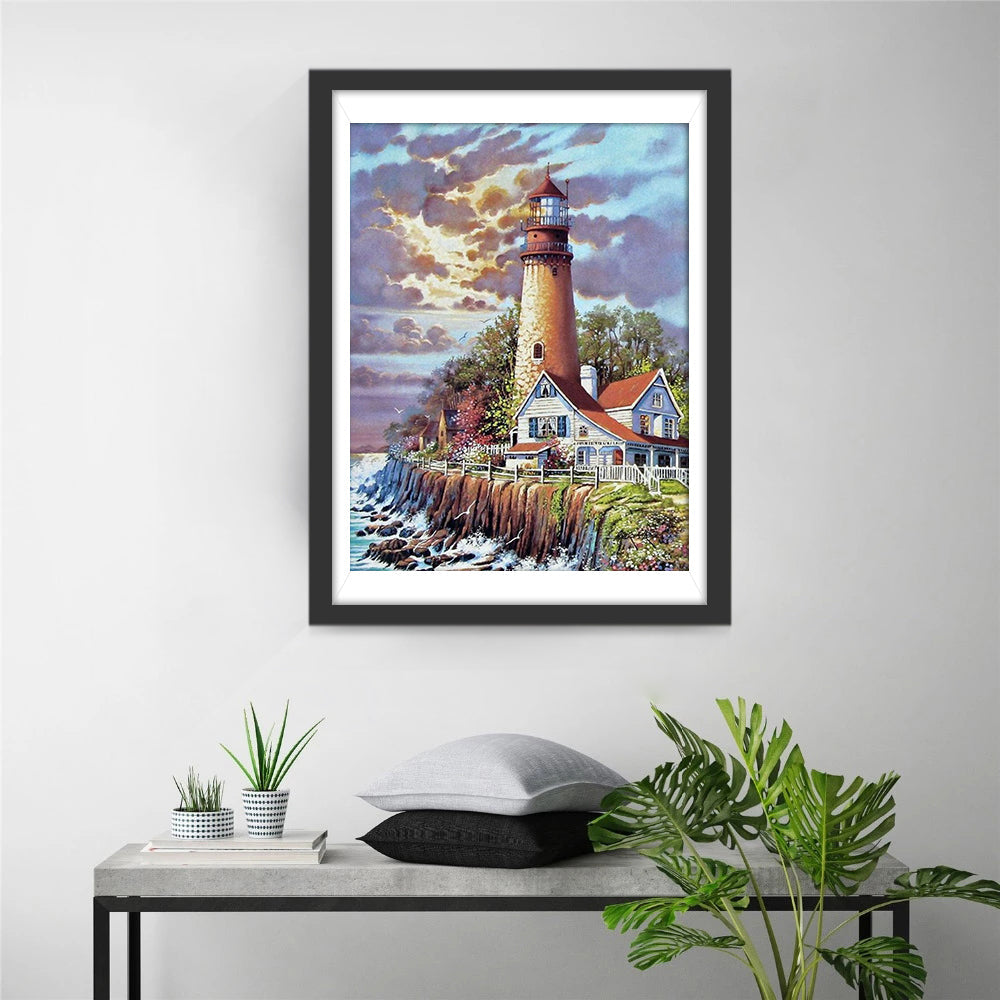 Le Phare et la Maison Broderie Diamant