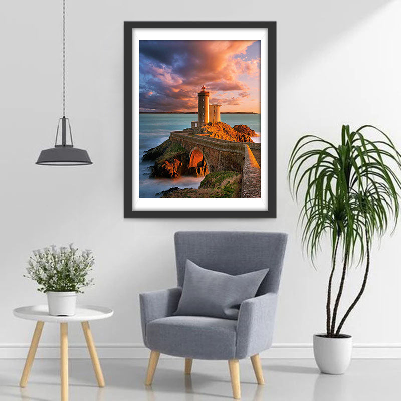 Le Phare sous le Soleil Broderie Diamant