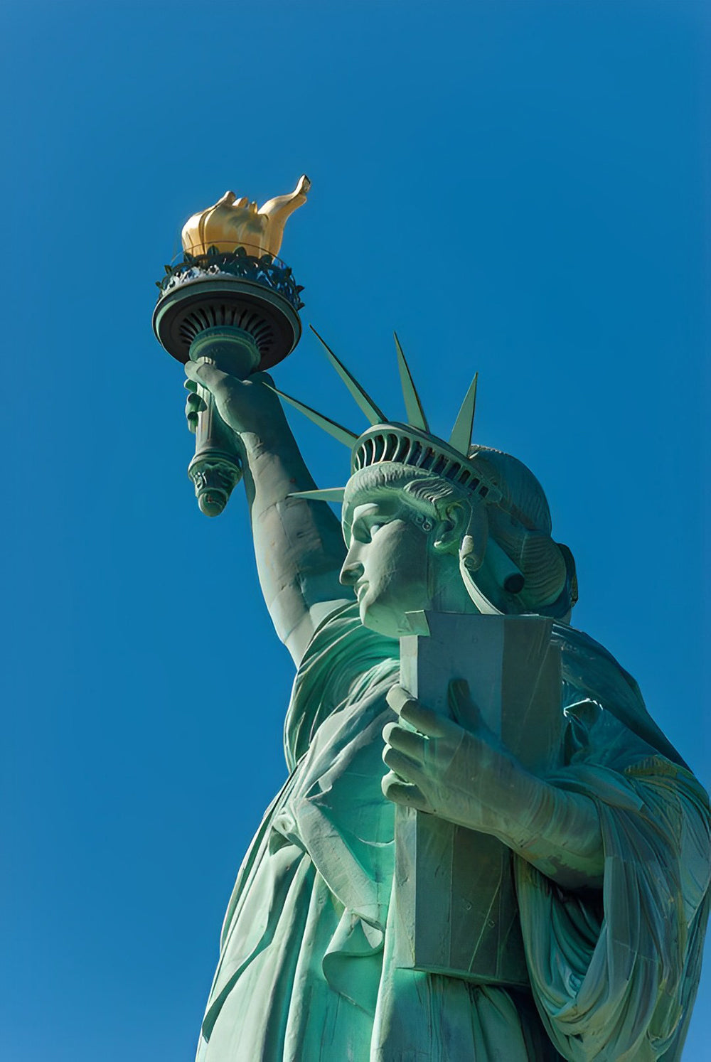 Le Profil de la Statue de la Liberté Broderie Diamant