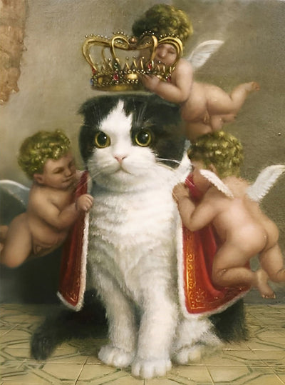 Le Roi des Chatons Broderie Diamant